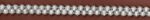 5 Yards 9/16" Black, White 2 Row Teardrop Shaped Trim 46905 - Image 2