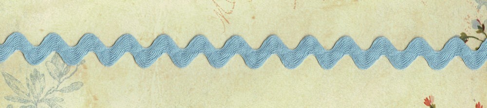 57-956.jpg 5 Yards 5/8" Light Blue Ric Rac Trim 88LB - Image 1