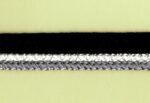 5 Yards 1/2" Heavy Black, White, Dark Grey Trim with Lip 26411