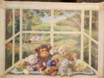 Teddy Bears Nursery Window Mural - 30" High x 40" Tall - 7057-884M