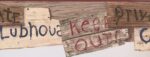 Rustic Kids Clubhouse Wallpaper Border "Private Keep Out" Playroom Décor KJ0351B