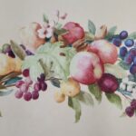 Fruit Bough Accents - 2 Left 2 Right Panels - Carey Lind -Light Yellow - AC2894J
