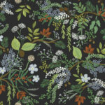 Juniper Forest Peel and Stick Wallpaper - Black - Rifle Paper - York - PSW1198RL