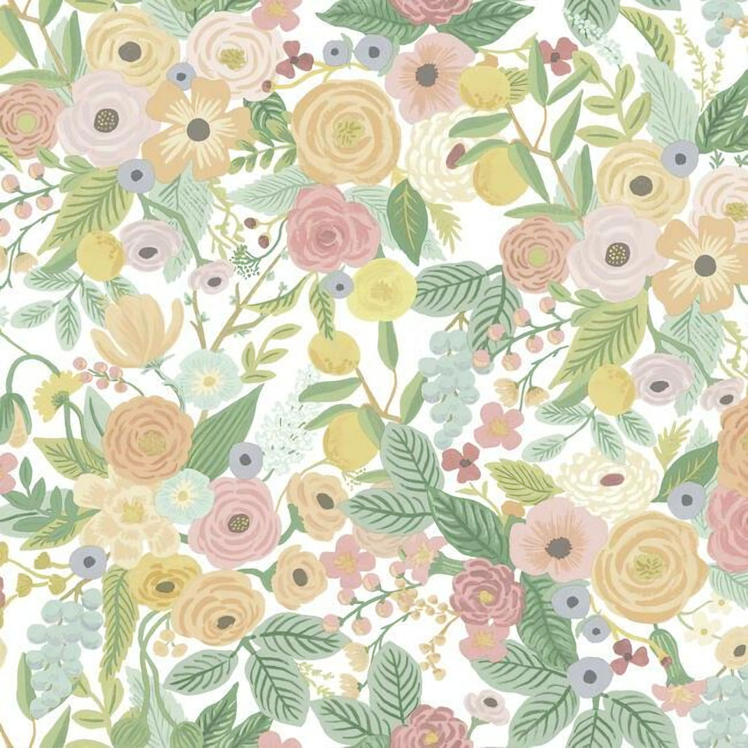 PSW1199RL Garden Party Peel and Stick Wallpaper - Pastel - Rifle Paper - York - PSW1199RL - Image 1