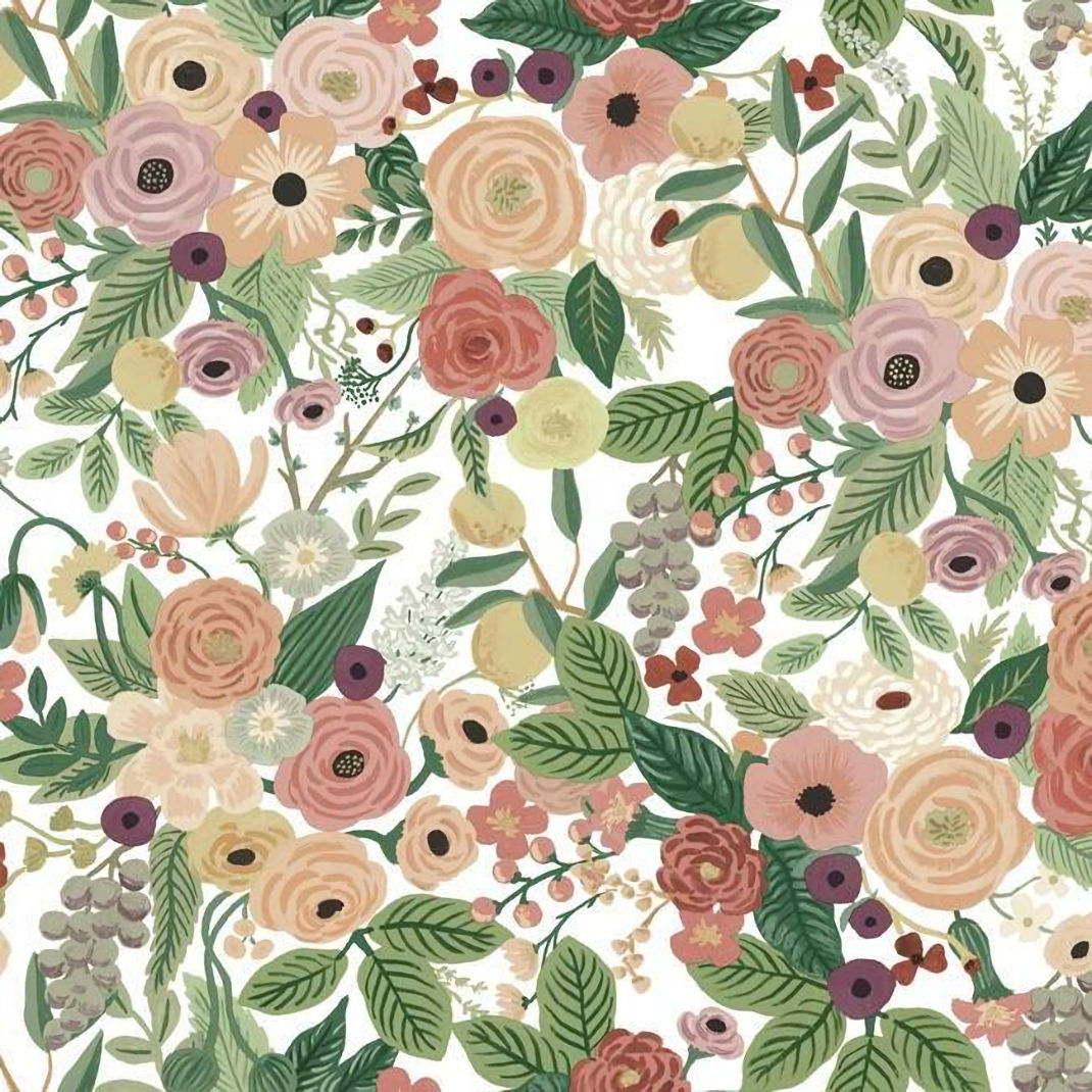 PSW1203RL Garden Party Peel and Stick Wallpaper - Peach - Rifle Paper - York - PSW1203RL - Image 1