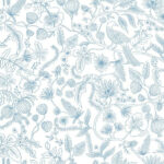Aviary Peel and Stick Wallpaper - Blue - Rifle Paper - York - PSW1311RL