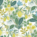 Amalfi Lemons Peel and Stick Wallpaper - Bright - Rifle Paper - York - PSW1318RL