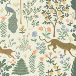 Menagerie Peel and Stick Wallpaper - Cream - Rifle Paper - York - PSW1322RL