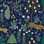Menagerie Peel and Stick Wallpaper - Blue - Rifle Paper - York - PSW1323RL