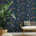 Menagerie Peel and Stick Wallpaper - Blue - Rifle Paper - York - PSW1323RL - Image 3