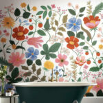 Strawberry Fields Mural - White - Rifle Paper - York PSW1334M - Image 3