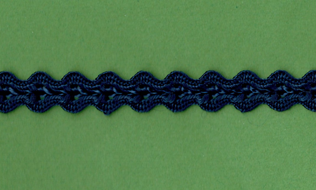 12293detail 5 Yards 7/16" Navy Double Ric Rac Gimp Trim 12293 - Image 1