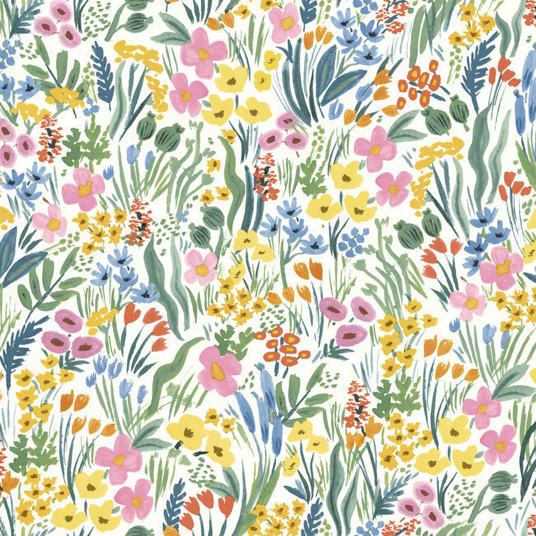 PSW1465RL Lea Peel and Stick Wallpaper - Bright - Rifle Paper 2 - York - PSW1465RL - Image 1