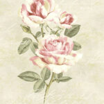 4 Panel Rose Mural - Wallquest - 9 Feet H x 6 Feet W - SM72901