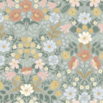 Bramble Garden Peel and Stick Wallpaper - Sage - Rifle Paper  - York - PSW1476RL