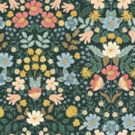 Bramble Garden Peel and Stick Wallpaper - Emerald - Rifle Paper  - York - PSW1477RL