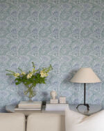William Morris Anemone Floral Trail Wallpaper - Blue - Brewster - 4153-82003 - Image 4