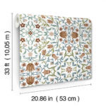 William Morris No. 1 Holland Park Wallpaper - Red - Brewster - 4153-82007 - Image 5