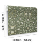 William Morris No. 1 Holland Park Wallpaper - Greens - Brewster - 4153-82008 - Image 5