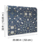 William Morris No. 1 Holland Park Wallpaper - Blues - Brewster - 4153-82009 - Image 5