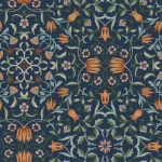 William Morris No. 1 Holland Park Wallpaper - Dark Blue - Brewster - 4153-82010