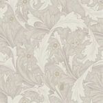William Morris Granville Leafy Vine Wallpaper - White - Brewster - 4153-82011