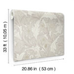 William Morris Granville Leafy Vine Wallpaper - White - Brewster - 4153-82011 - Image 5