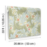 William Morris Granville Leafy Vine Wallpaper - Olive - Brewster - 4153-82012 - Image 5