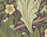 William Morris Granville Leafy Vine Wallpaper - Plum - Brewster - 4153-82013 - Image 3