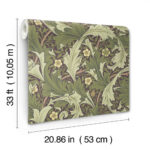 William Morris Granville Leafy Vine Wallpaper - Plum - Brewster - 4153-82013 - Image 5