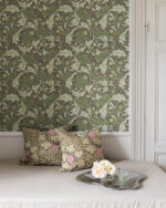 William Morris Granville Leafy Vine Wallpaper - Plum - Brewster - 4153-82013 - Image 4
