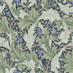 William Morris Granville Leafy Vine Wallpaper - Green - Brewster - 4153-82014