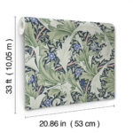 William Morris Granville Leafy Vine Wallpaper - Green - Brewster - 4153-82014 - Image 5