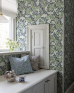 William Morris Granville Leafy Vine Wallpaper - Green - Brewster - 4153-82014 - Image 4