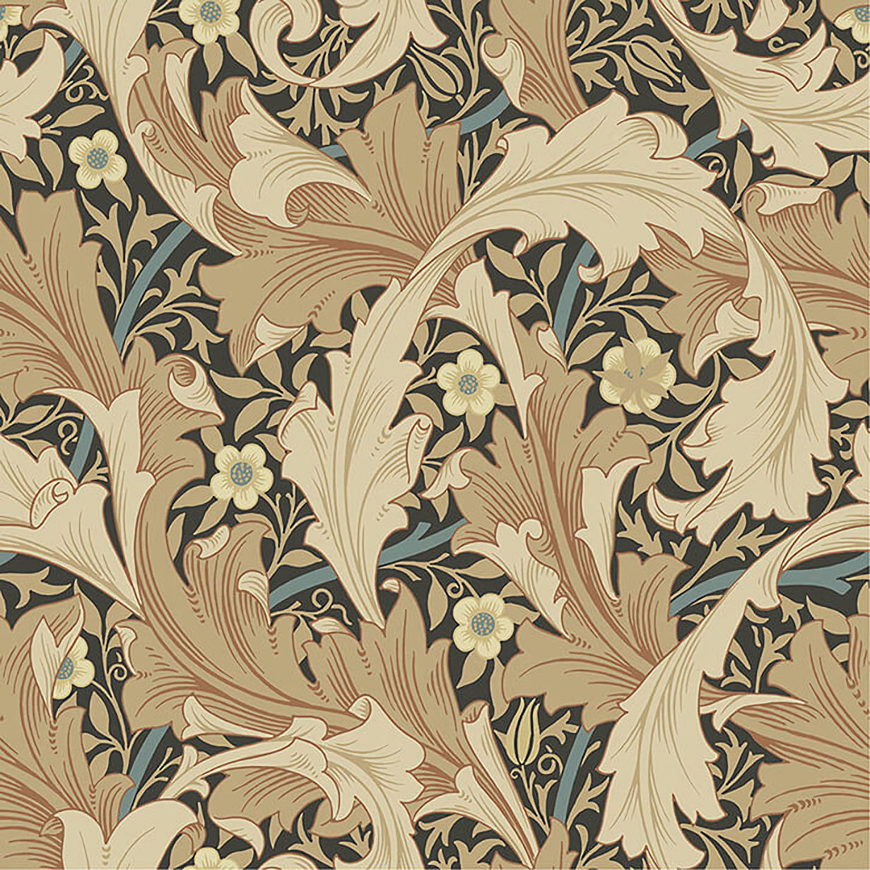 4153-82015 William Morris Granville Leafy Vine Wallpaper - Apricot - Brewster - 4153-82015 - Image 1