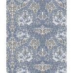William Morris African Marigold Wallpaper - Blues - Brewster - 4153-82024