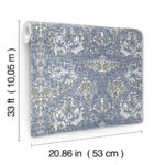 William Morris African Marigold Wallpaper - Blues - Brewster - 4153-82024 - Image 5
