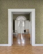 William Morris Oak Tree Leaves Wallpaper - Plum - Brewster - 4153-82029 - Image 4