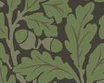 William Morris Oak Tree Leaves Wallpaper - Black - Brewster - 4153-82030 - Image 3