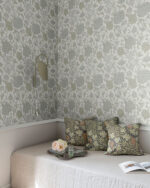 Cray William Morris Floral Trail Wallpaper - Light Green - Brewster - 4153-82032 - Image 4