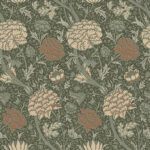 Cray William Morris Floral Trail Wallpaper - Sea Green - Brewster - 4153-82035