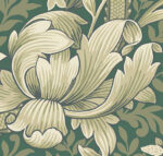 Rosie Floral William Morris Wallpaper - Pine Shades, Greens - Wallquest - KT30404 - Image 3
