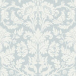 Niamh Damask William Morris Wallpaper - Ice Blue, Light Blues - Wallquest - KT30502