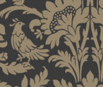 Niamh Damask William Morris Wallpaper - Raven, Blacks - Wallquest - KT30510 - Image 3