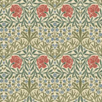 William Morris Oxford Union Floral Vines Wallpaper - Green - Brewster - 4171-82043