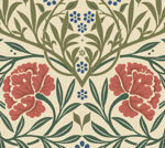 William Morris Oxford Union Floral Vines Wallpaper - Green - Brewster - 4171-82043 - Image 3