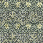 William Morris Oxford Union Floral Vines Wallpaper - Sea Green - Brewster - 4171-82047