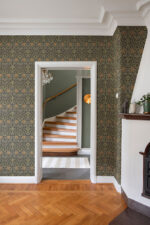 William Morris Oxford Union Floral Vines Wallpaper - Black - Brewster - 4171-82048 - Image 4