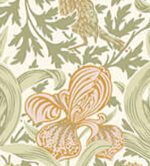 William Morris Iris Wild Gardens Floral Wallpaper - Light Green - Brewster - 4171-82049 - Image 3
