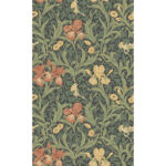 William Morris Iris Wild Gardens Floral Wallpaper - Navy - Brewster - 4171-82051